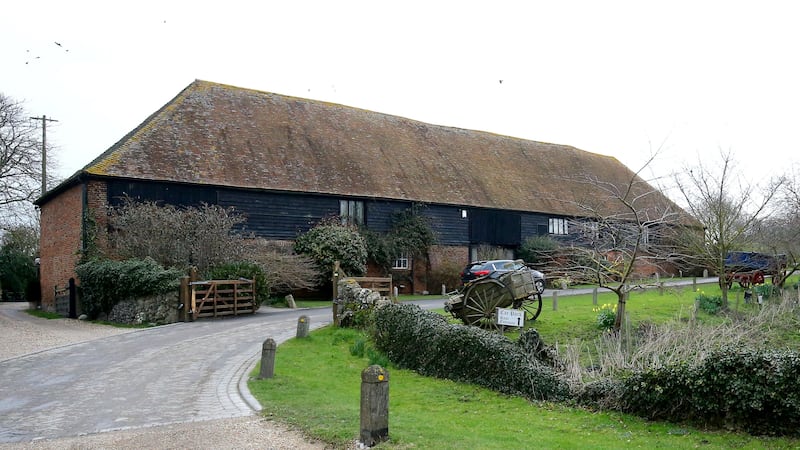 The entertainer complained to Medway Council about noise levels at Cooling Castle Barn.