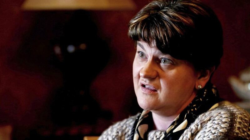 DUP leader Arlene Foster at the Corick House hotel in Clogher, Co Tyrone. Picture by Niall Carson, Press Association 