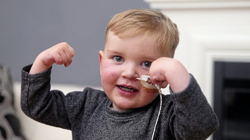 Little D&aacute;ith&iacute; MacGabhann who has been on the waiting list for a new heart for four years. Picture by Mal McCann. 