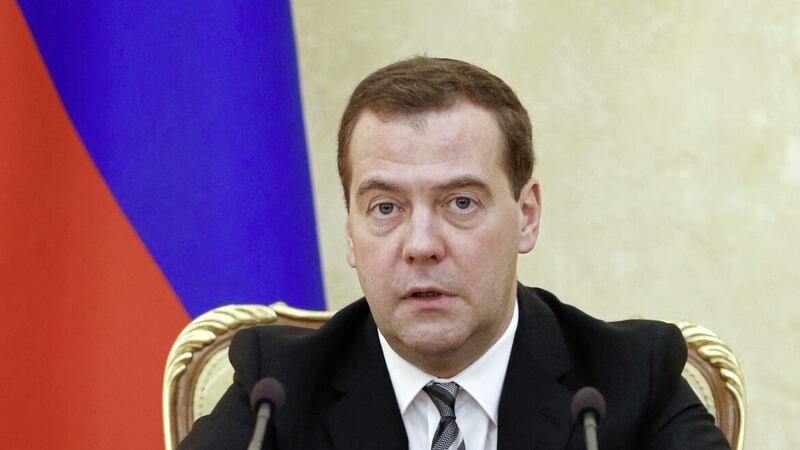 Former Russian president Dmitry Medvedev has predicted a united Ireland in 2023. Picture by AP Photo/RIA Novosti, Dmitry Astakhov, Government Press Service 