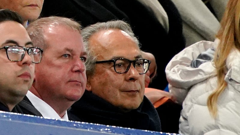 Everton majority shareholder Farhad Moshiri,right, has assured fans over the sale of the club to 777 Partners