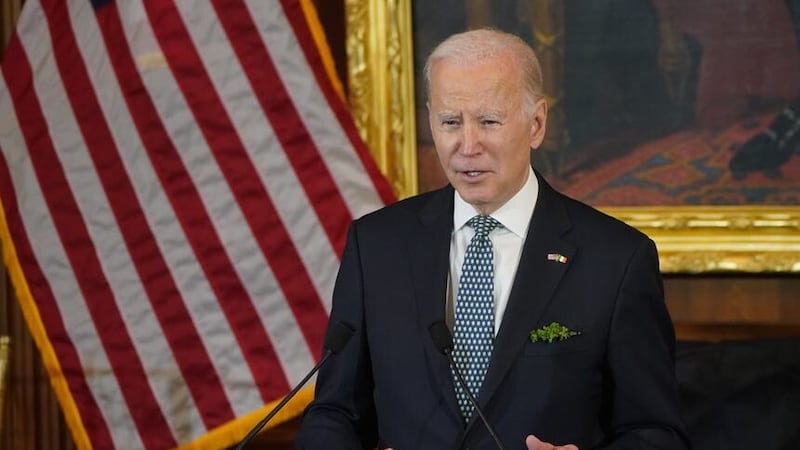 US President Joe Biden. Picture by Niall Carson/PA