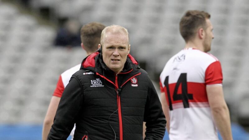 Derry boss Damian McErlain has questioned the validity of the club-only month of April 