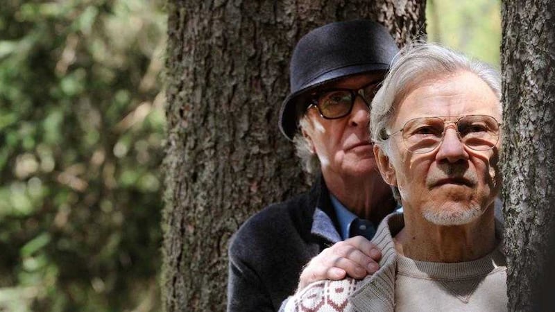 Harvey Keitel with Michael Caine in Oscar-winning director Paolo Sorrentino&#39;s new movie Youth 