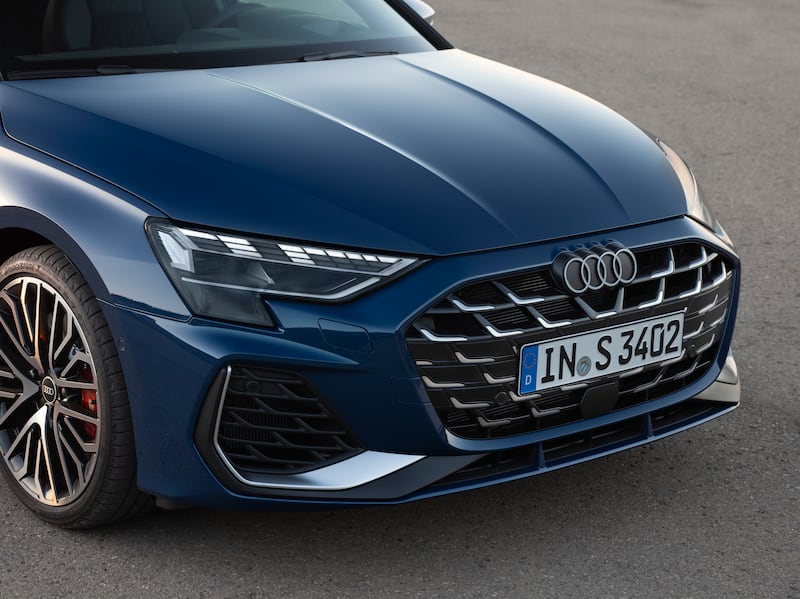 The S3 sports Audi’s new ‘flat’ logo