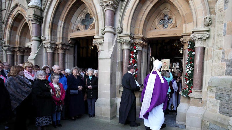 The Holy Door is opened at Clonard. Picture by Cliff Donaldson 