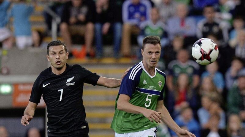 Jonny Evans has been the subject of transfer speculation as Northern Ireland prepare to take on San Marino on Friday 