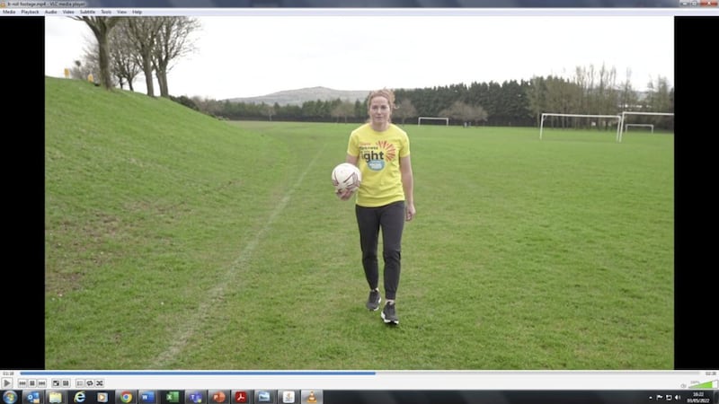 Marissa Callaghan, NI Women&#39;s soccer captain, is an ambassador for this year&#39;s Darkness into Light campaign. 