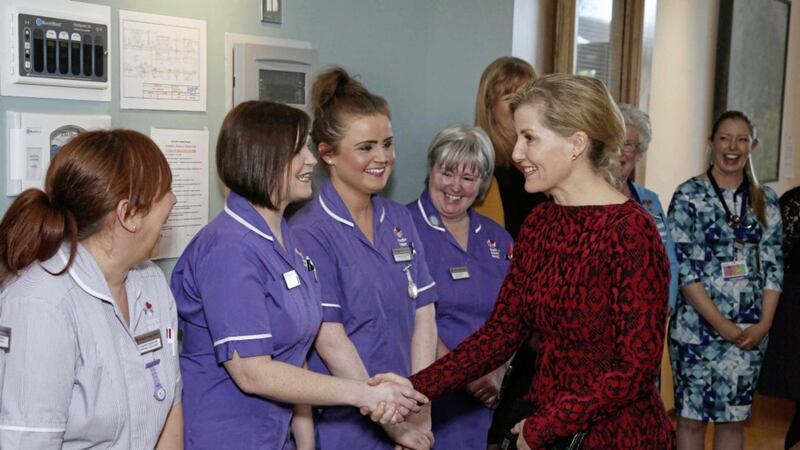 The Countess of Wessex officially opened the new &pound;13m NI hospice yesterday 