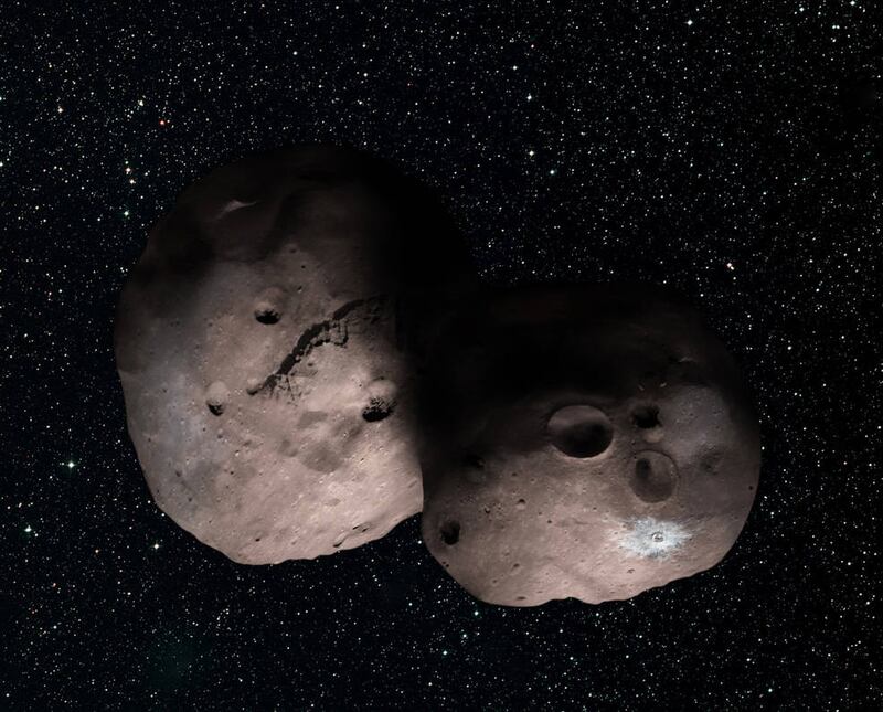 Artist's concept of Kuiper Belt object 2014 MU69 (Alex Parker/SwRI/JHUAPL/Nasa)