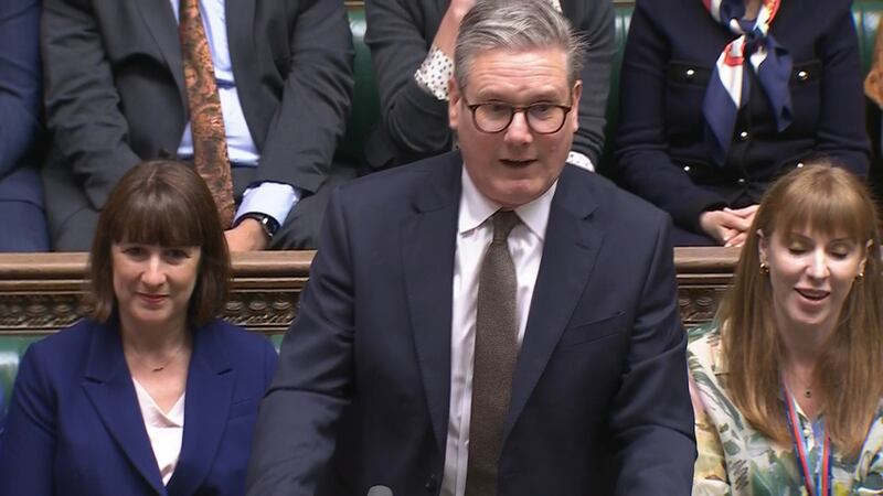 Labour leader Sir Keir Starmer speaks during Prime Minister’s Questions