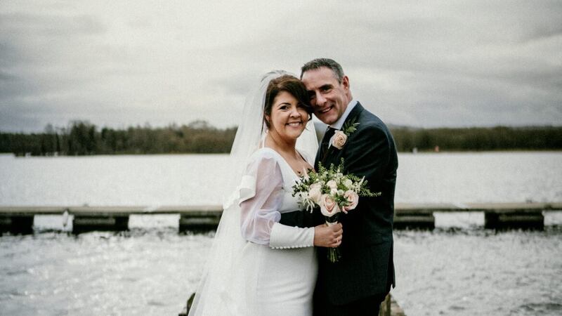 Lynette Fay and Gavin Cumisky tied the knot in Co Fermanagh on Thursday. Picture by Karen Campbell Photography 
