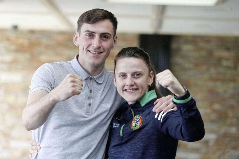 Aidan and Michaela Walsh became the first brother and sister to box at the same Olympic Games. Picture by Hugh Russell 