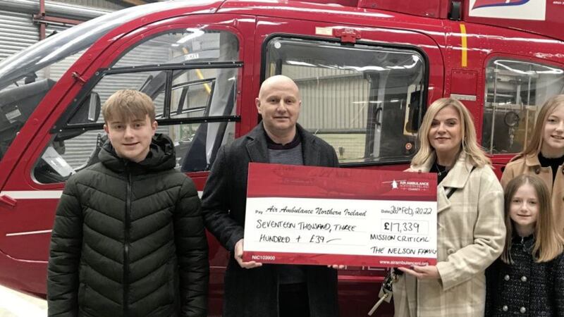 Ryan Nelson and his family have been fundraising for the NI Air Ambulance 