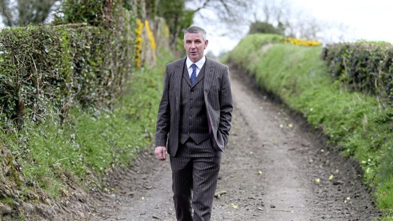 Ian Marshall pictured on his farm in Co Armagh.  Photo Mal McCann. 
