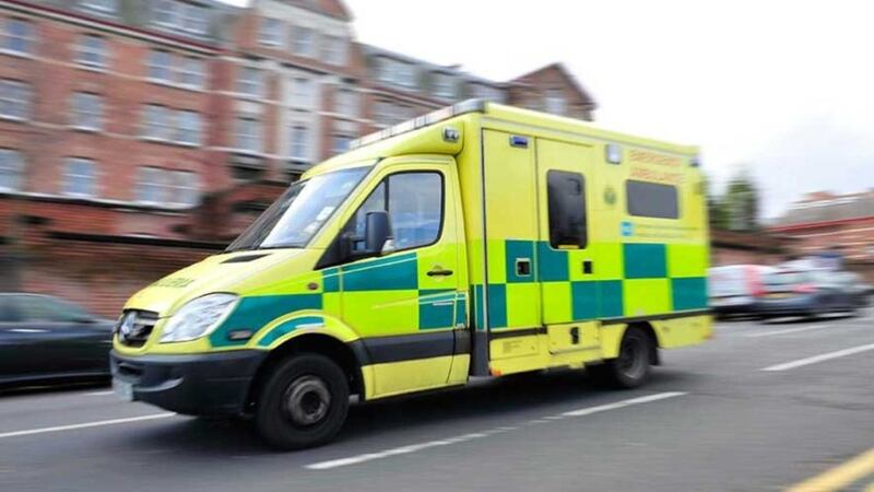 The man was taken to Craigavon Area Hospital by ambulance 