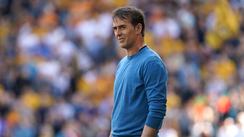 Julen Lopetegui remains unhappy with Wolves’ ability to compete in the transfer market. (Nick Potts/PA)