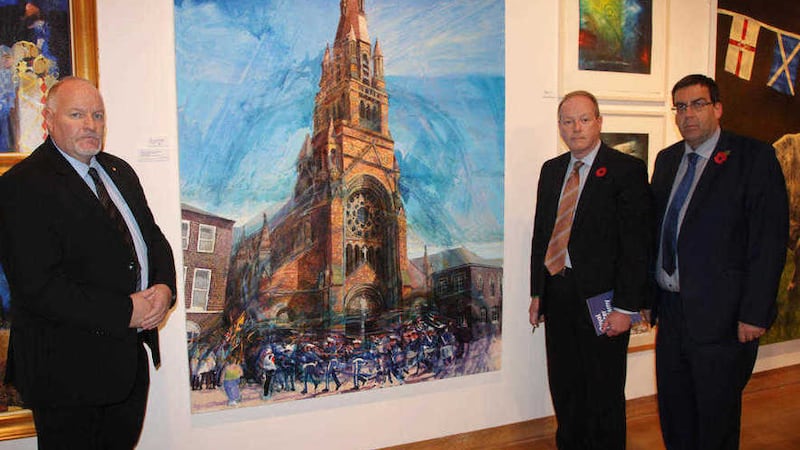 Orangemen complained over a small detail in one corner of the late Joe McWilliams' painting 'Christian Flautists outside St Patrick's'