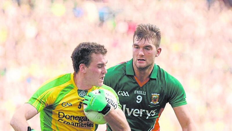 Mayo Aidan O&rsquo;Shea (right) has been a resounding success since his move from midfield to full-forward this year 