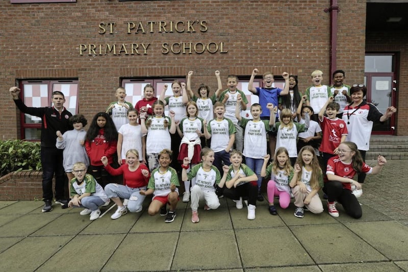 Come on Tyrone at St Patrick's PS, Dungannon. Picture by Hugh Russell