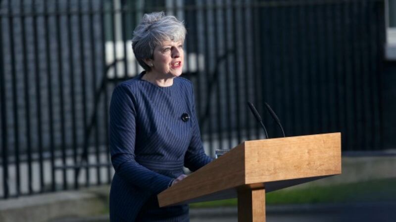 Prime Minister Theresa May announces a snap general election