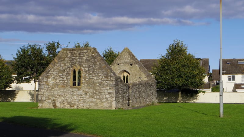<b>GRANGE ABBEY, DONAGHMEDE</b>: The church of the Grange of Baldoyle which formerly was a holding of the&nbsp;Priory of All Hallows, where Trinity College as first established