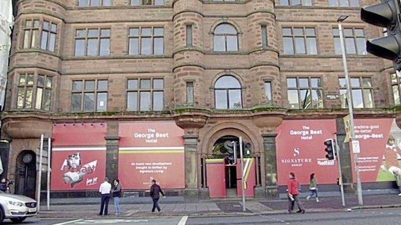 The George Best Hotel in Belfast has laid off or redeployed staff as its opening has been further delayed 