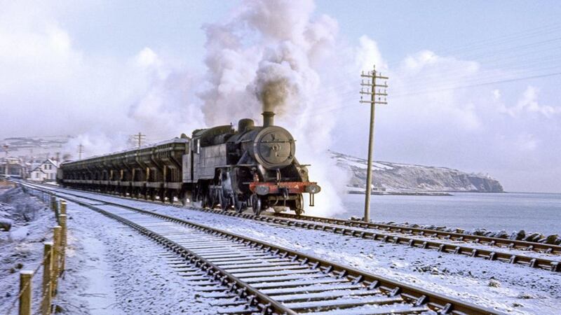 history: An NI Railways steam train at Whitehead in 1968 		          Picture: 	   courtesy of Irish 	   Railway Records 	                Society 
