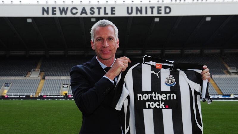 Alan Pardew was appointed successor to the sacked Chris Hughton (Owen Humphreys/PA)