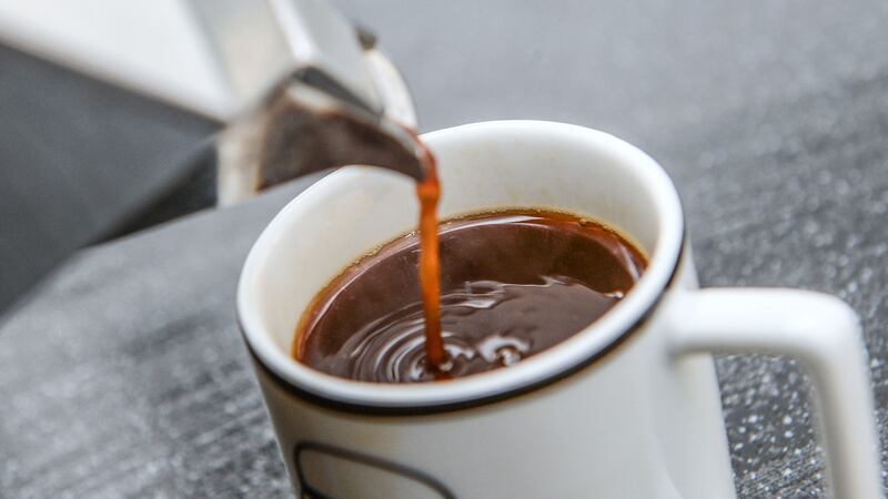 A cup of coffee stimulates brown fat, which has the power to help keep weight under control, experts say.
