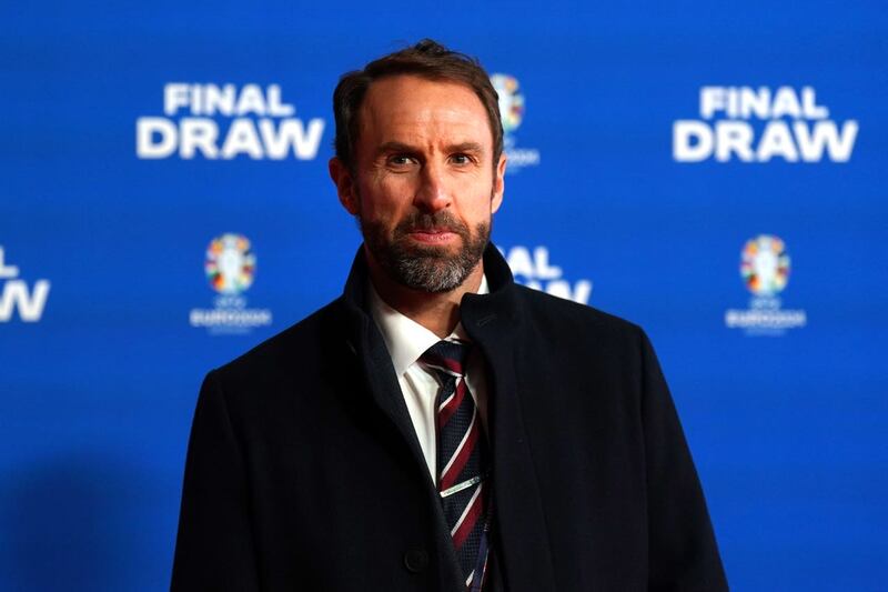 England head coach Gareth Southgate arrives ahead of the UEFA Euro 2024 draw