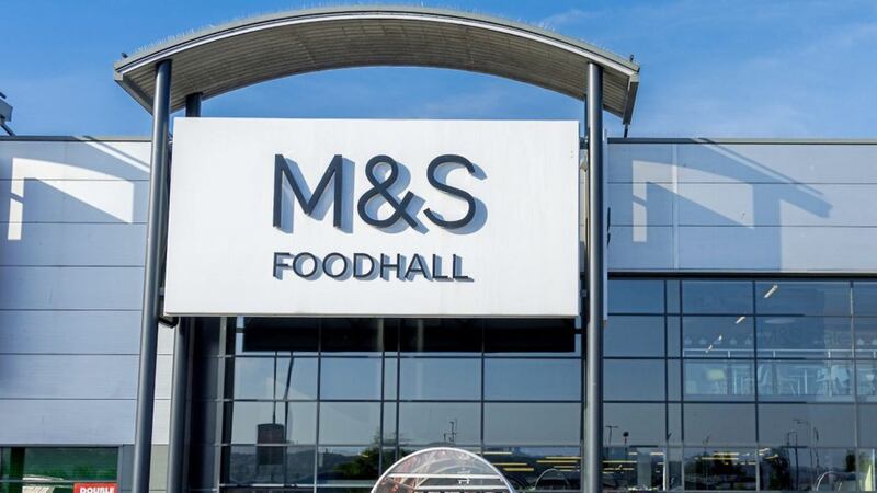 Marks &amp; Spencer warned of a bleak outlook for sales growth as it reported a decline in half-year revenue 