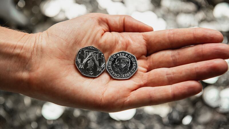 Five million King Charles 50p coins will start to enter circulation from Thursday (Royal Mint/PA)