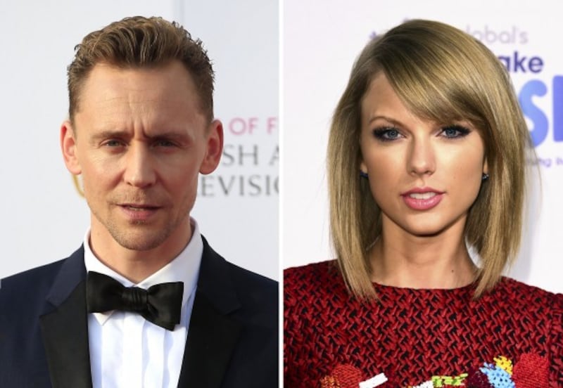 File snaps of Taylor Swift and Tom Hiddleston (PA)
