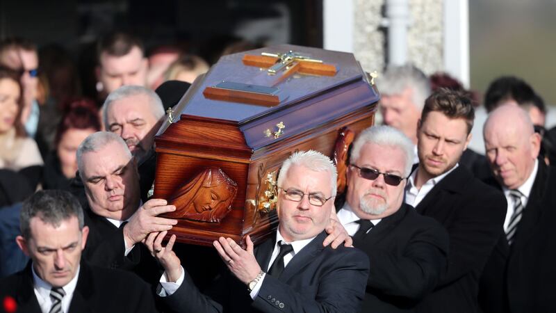 The singer’s funeral was held in her home town in Co Limerick, Ireland.