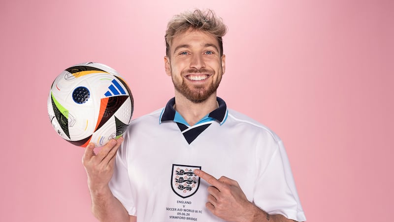 Sam Thompson is playing for England at Soccer Aid 2024 )