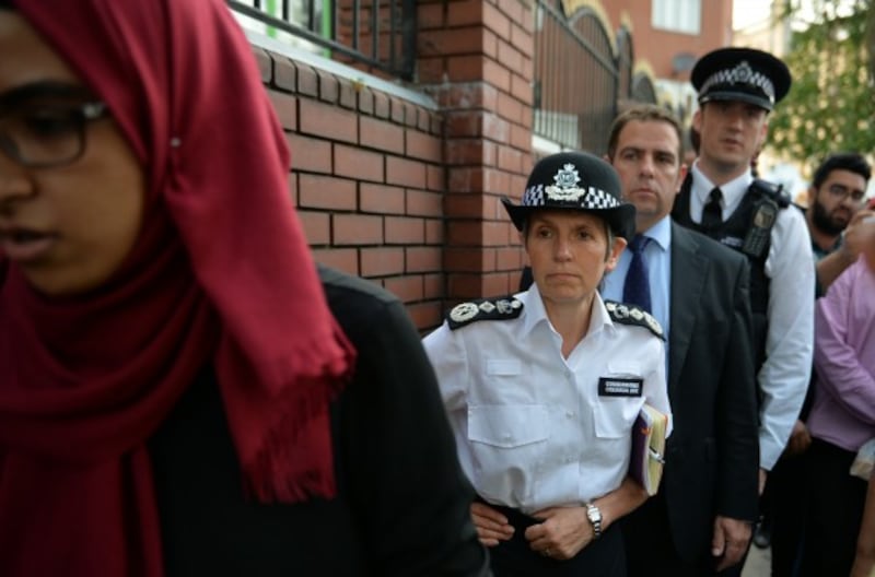 Metropolitan Police Commissioner Cressida Dick arrives at Finsbury Park Mosque (John Stillwell/PA)