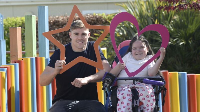 Ireland rugby star Gary Ringrose joined with 11-year-old Natalia to mark Children's Hospice Week.