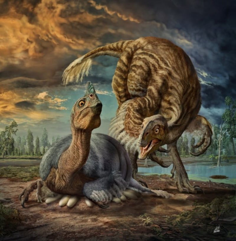 An artist's impression of the dinosaur