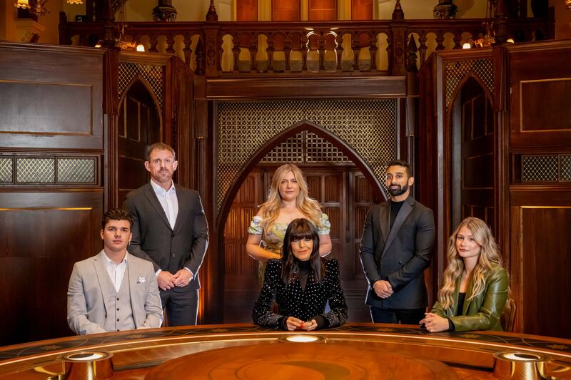 The Traitors II,25-01-2024,11,Harry, Andrew, Evie, Claudia Winkleman, Jaz, Mollie,*****Embargoed for publiction until 10pm, Thursday 25th January 2024**** – THE FINAL FIVE – ,Studio Lambert,Paul Chappells