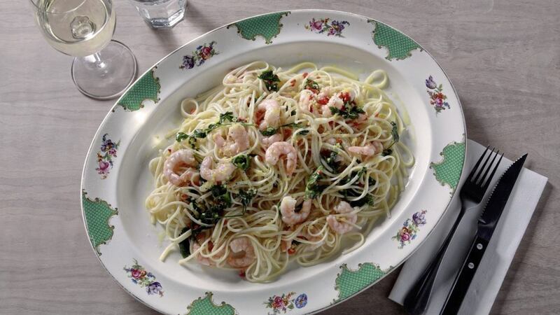 Niall McKenna&#39;s prawn linguine, a great fast and tasty midweek dinner 