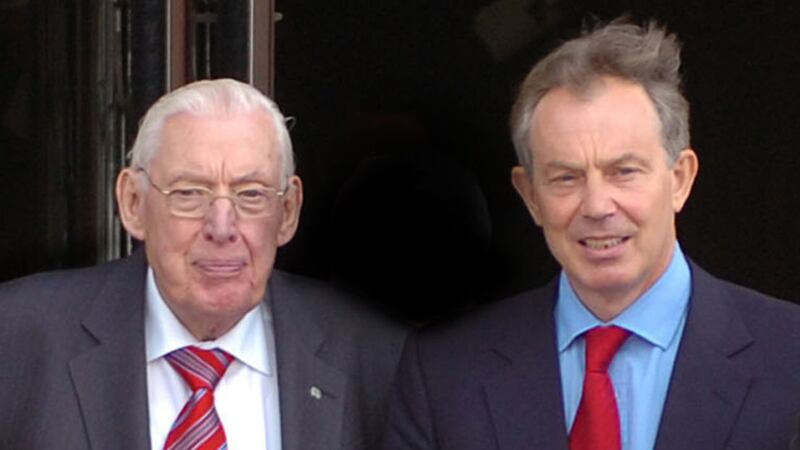 Ian Paisley and Tony Blair pictured together in 2007&nbsp;