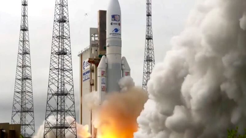 The spacecraft is making a 4.1 billion-mile journey which will take more than eight years.