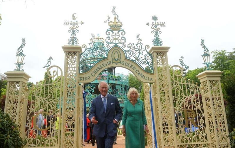 The King and Queen opened the new coronation garden in Newtownabbey last month. Picture by Mark Marlow/PA
