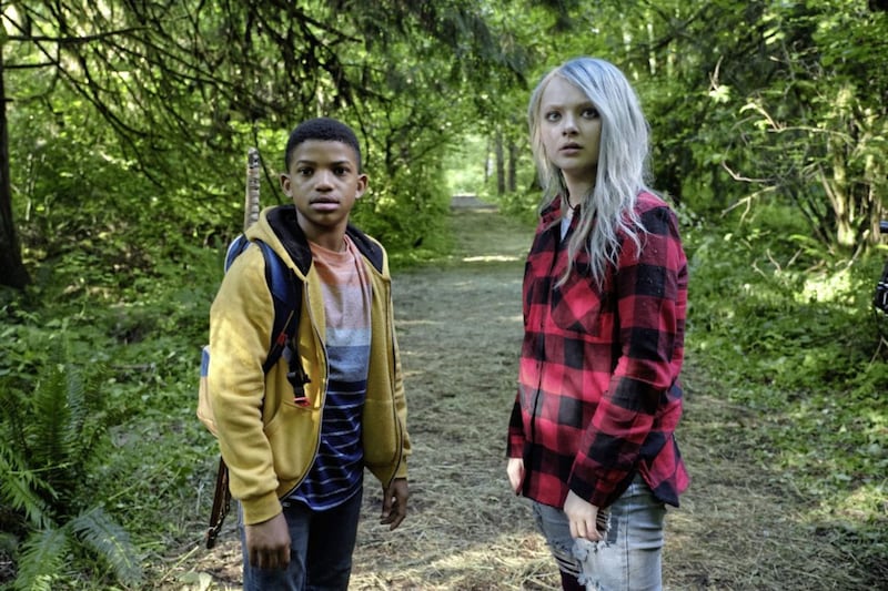 The Water Man. Pictured: Lonnie Chavis as Gunner Boone and Amiah Miller as Jo Riley