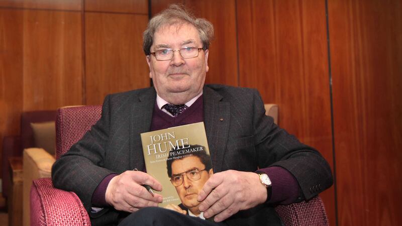 John Hume at the launch this week of John Hume: Irish Peacemaker, a new book dedicated to his work. Picture by Margaret McLaughlin&nbsp;