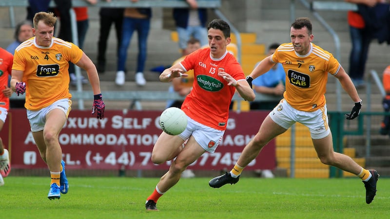 Rory Grugan was the standout performer for Armagh on Sunday. Picture by Seamus Loughran