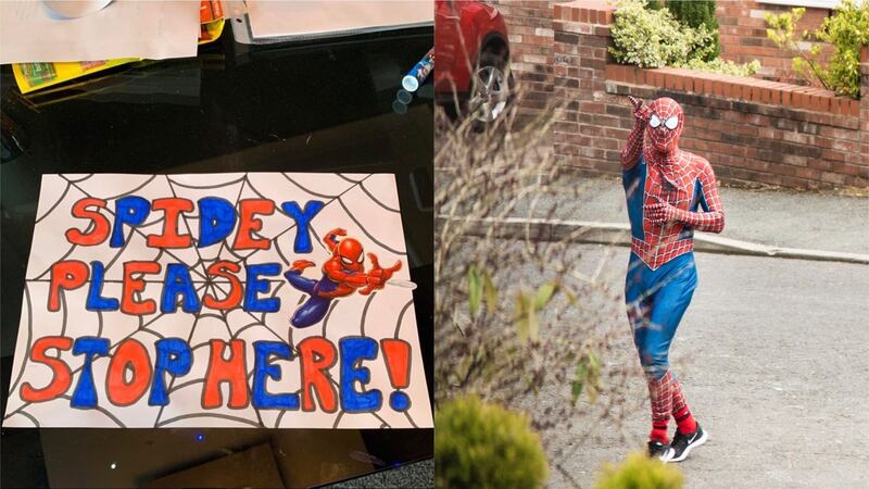 ‘We had the whole family at the window waiting for Spider-Man to appear,’ said one local.