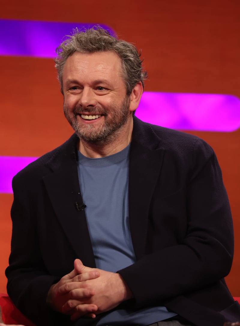Michael Sheen during the filming for the Graham Norton Show