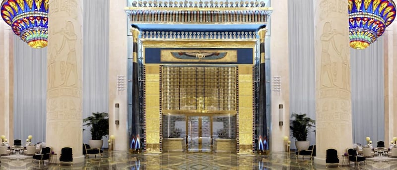 The entrance to Sofitel Dubai The Obelisk 
